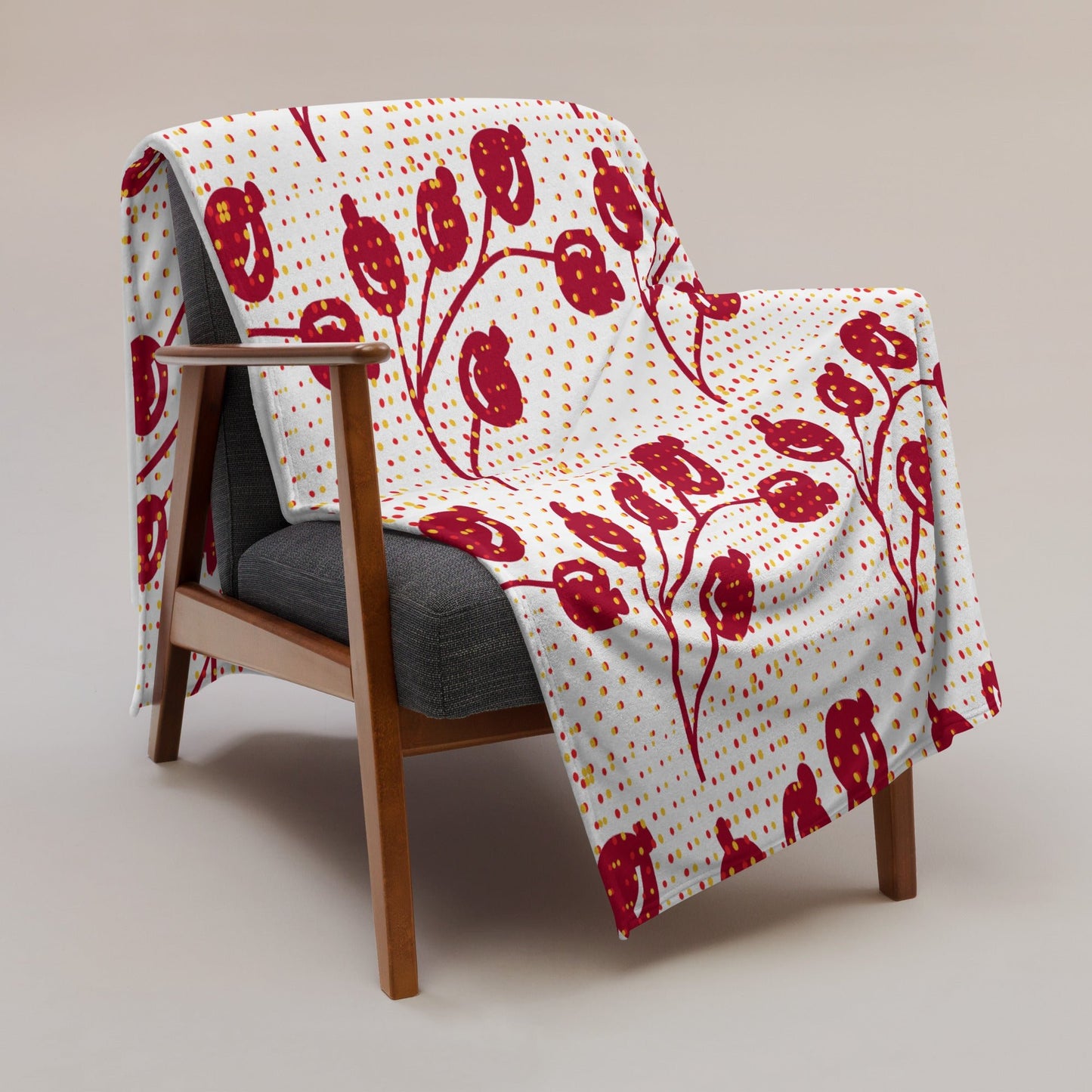 Cherry Dot Throw Blanket - JOYTOWNE LLC