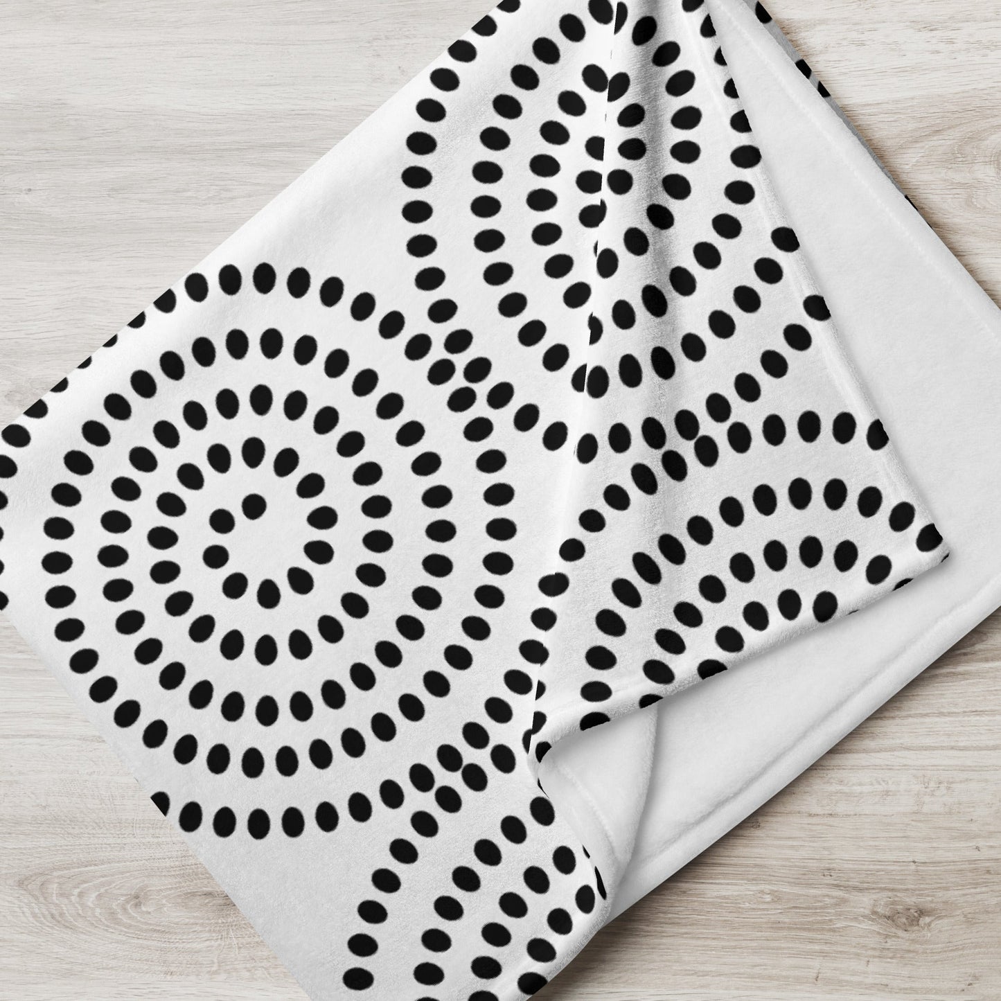 Circle of Black Rocks Throw Blanket - JOYTOWNE LLC
