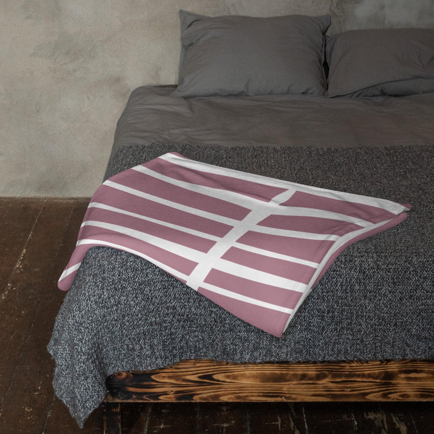 Purple Line Throw Blanket - JOYTOWNE LLC