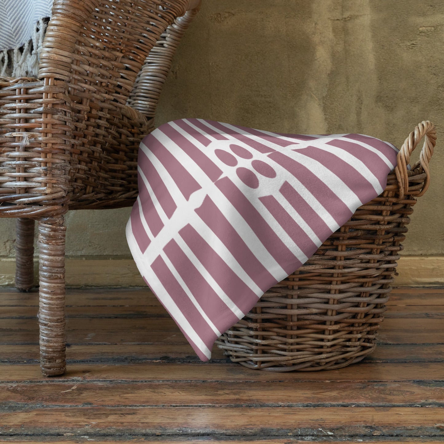 Purple Line Throw Blanket - JOYTOWNE LLC