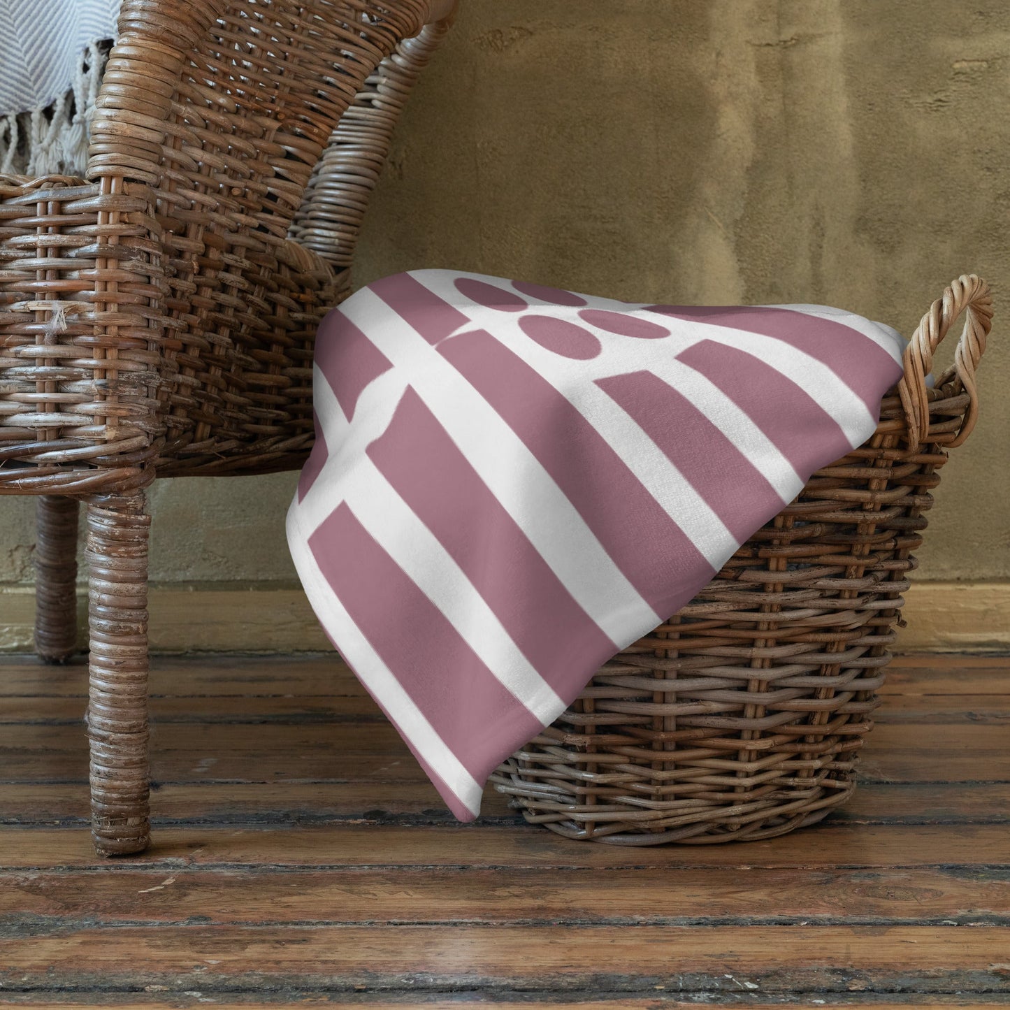 Purple Line Throw Blanket - JOYTOWNE LLC