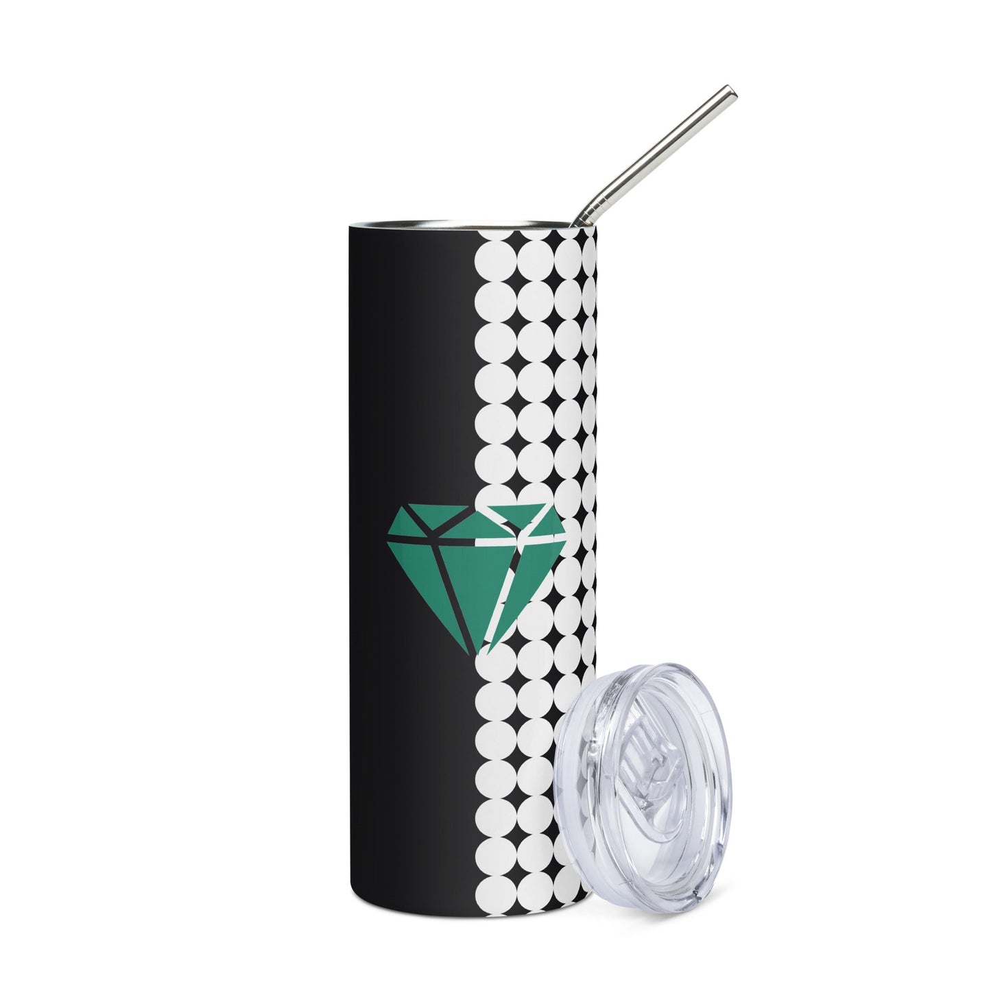 Teal Diamond Stainless steel tumbler - JOYTOWNE LLC