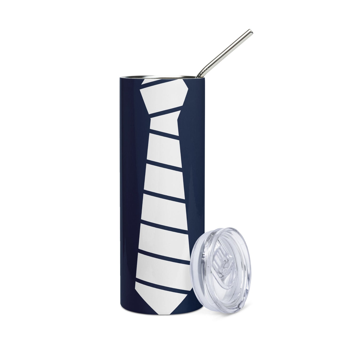 White Tie Navy Stainless steel tumbler - JOYTOWNE LLC