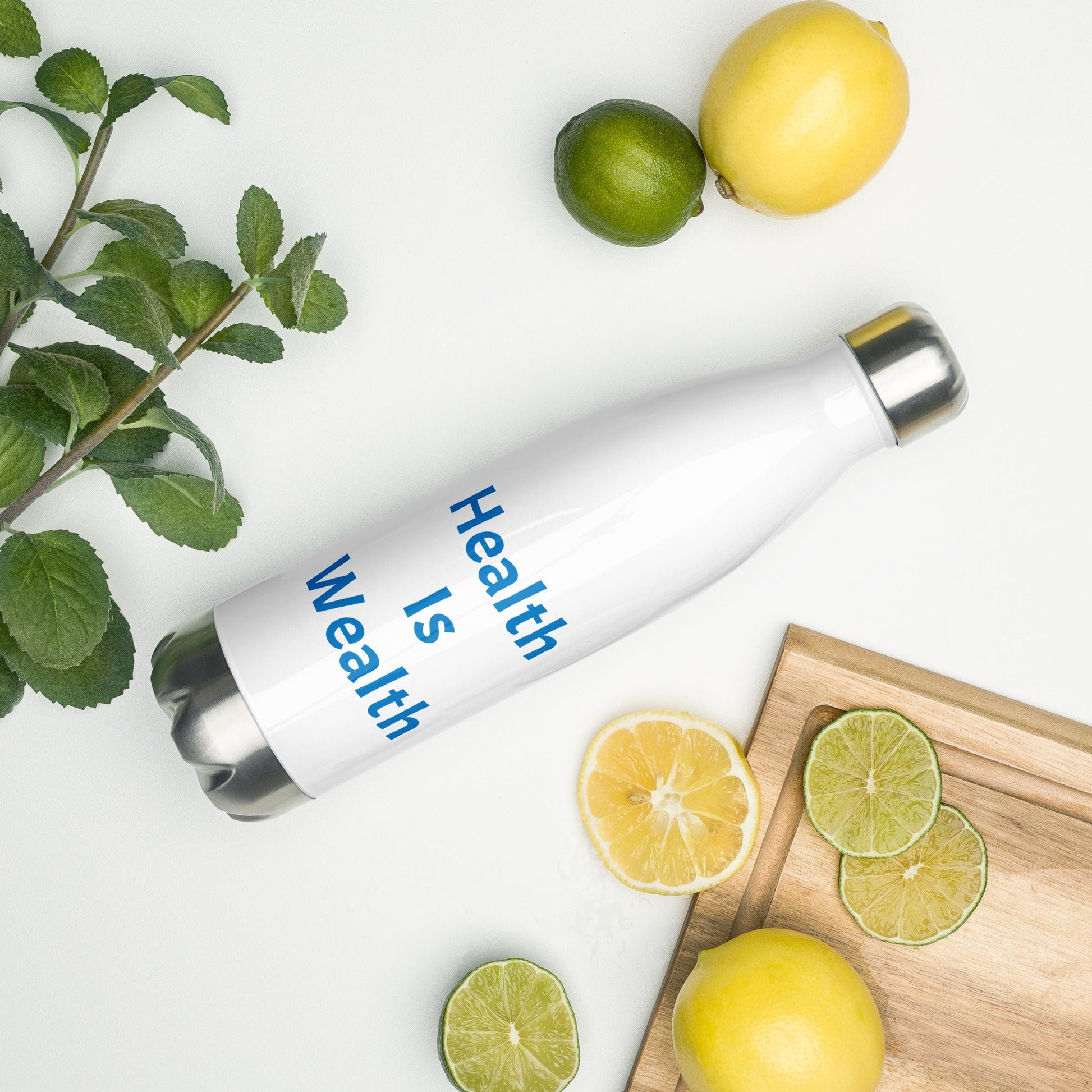 Health is Wealth Stainless steel water bottle - JOYTOWNE LLC