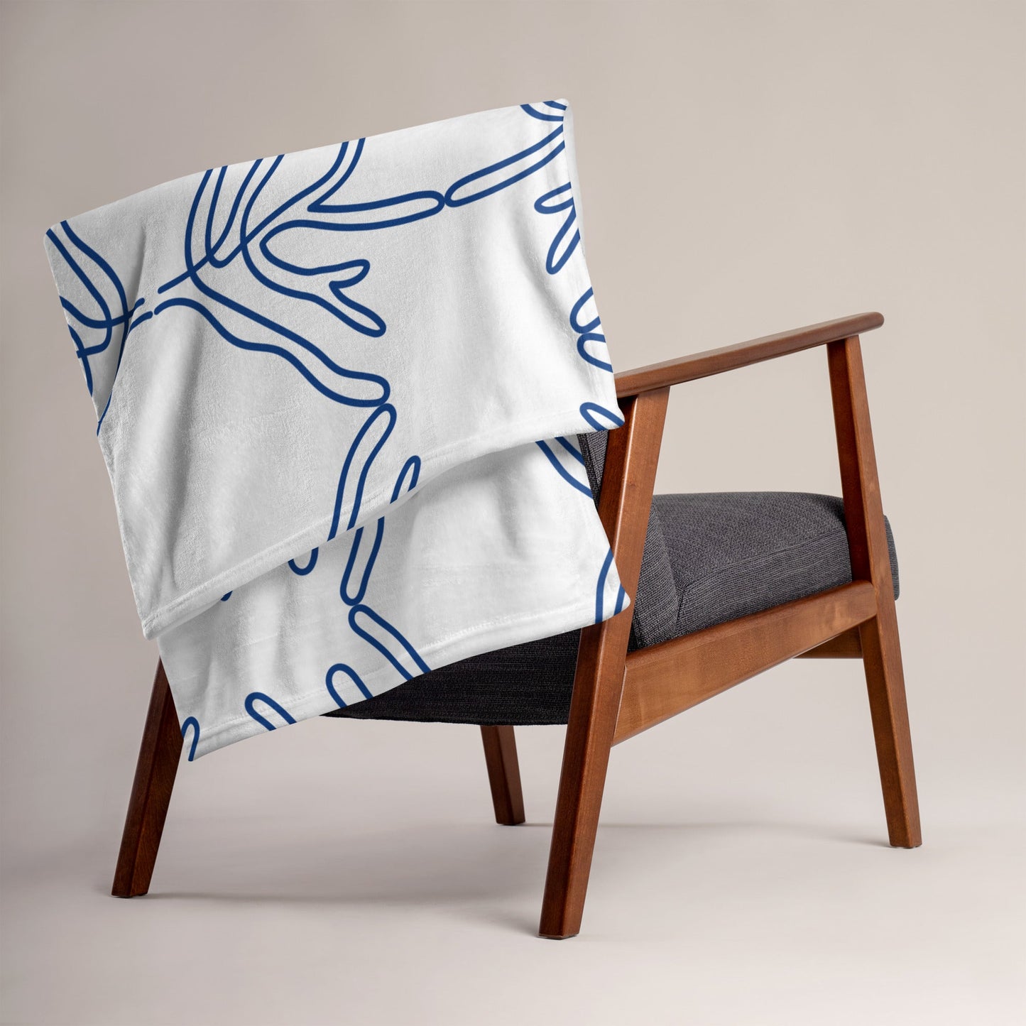 Light Grey and White Throw Blanket - JOYTOWNE LLC