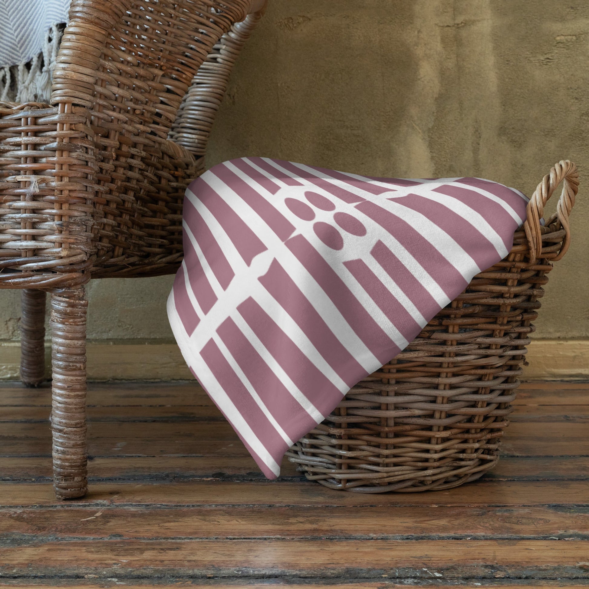 Purple Line Throw Blanket - JOYTOWNE LLC
